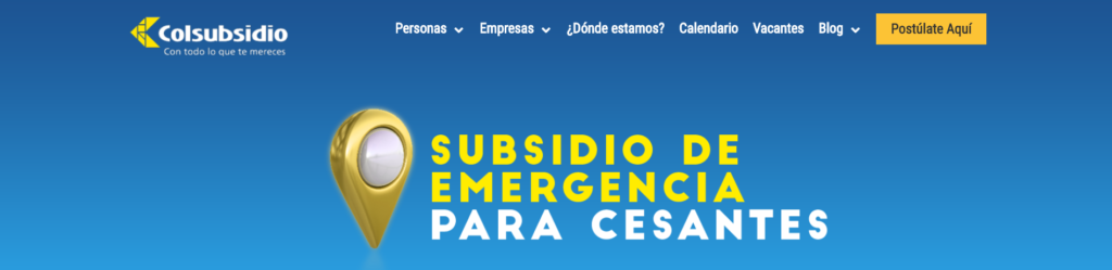 Subsidio de Emergencia Colsubsidio 2020 - Bono de emergencia al cesante - Registro